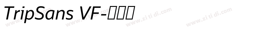 TripSans VF字体转换
